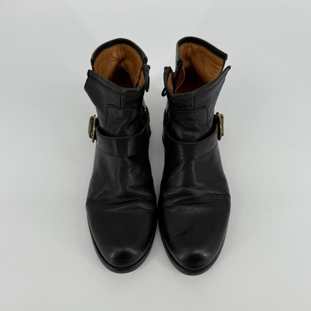 Florentini Baker Womens Ankle Boots Moto Leather Bootie Size 9 EU 39.5 Biker - Picture 4 of 9